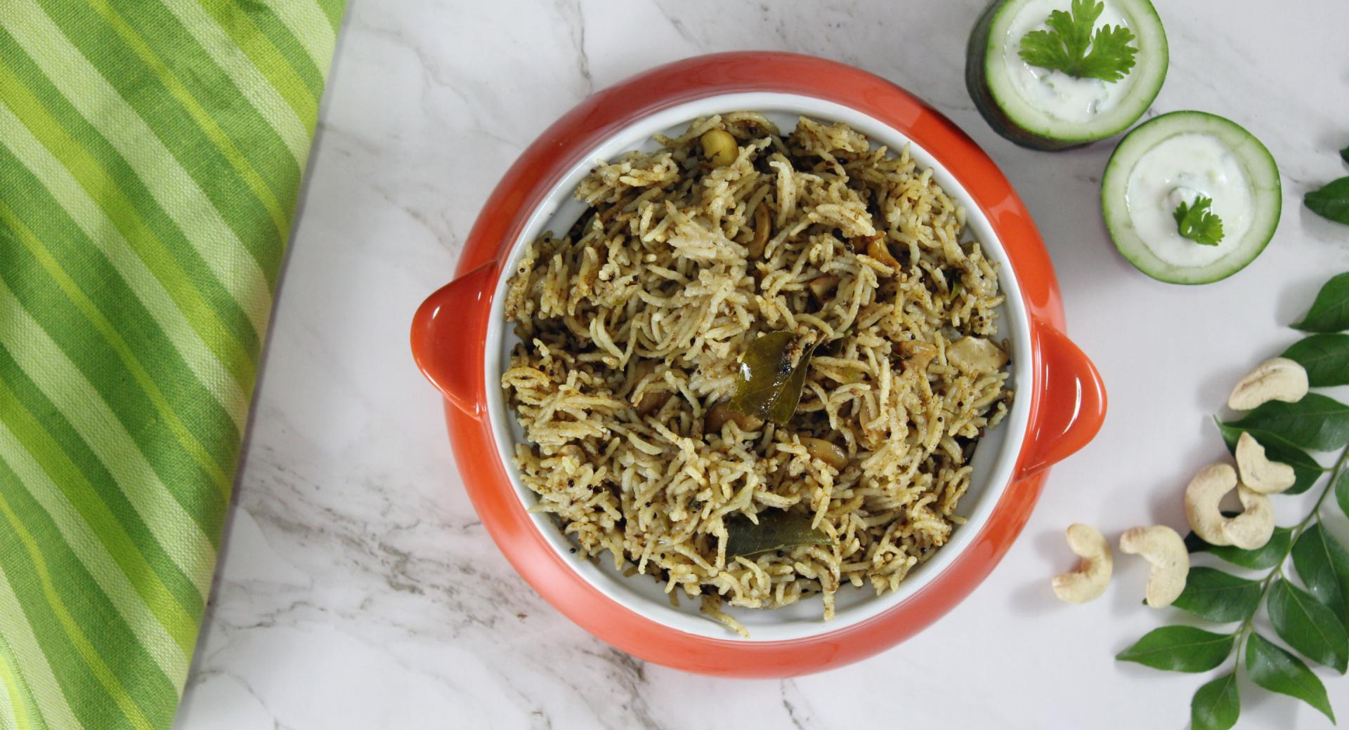 Masala bhaath (spicy rice)
