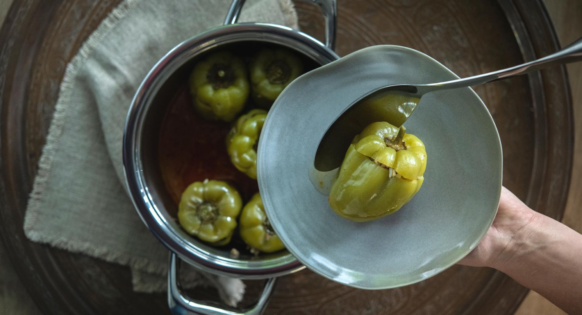 Stuffed Peppers (Biber Dolmasi) 