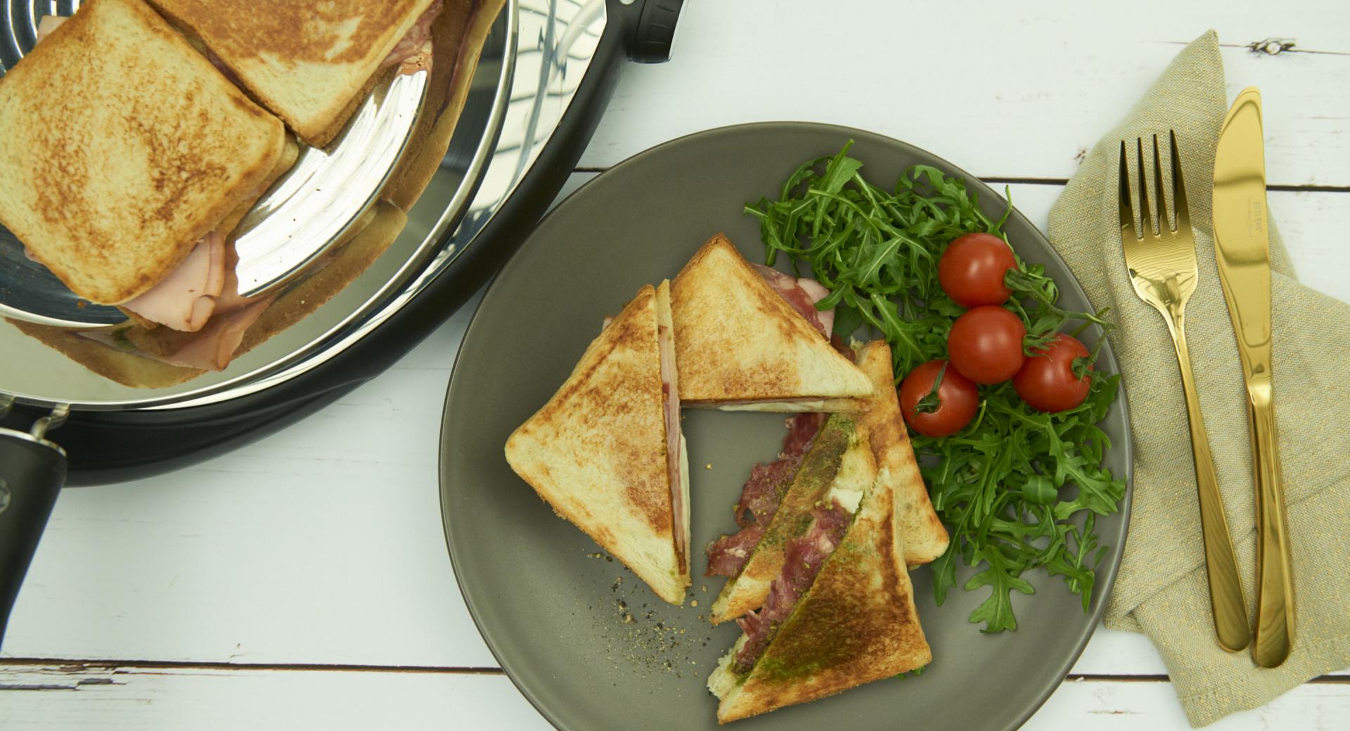 Spicy Panino and Croque Monsieur