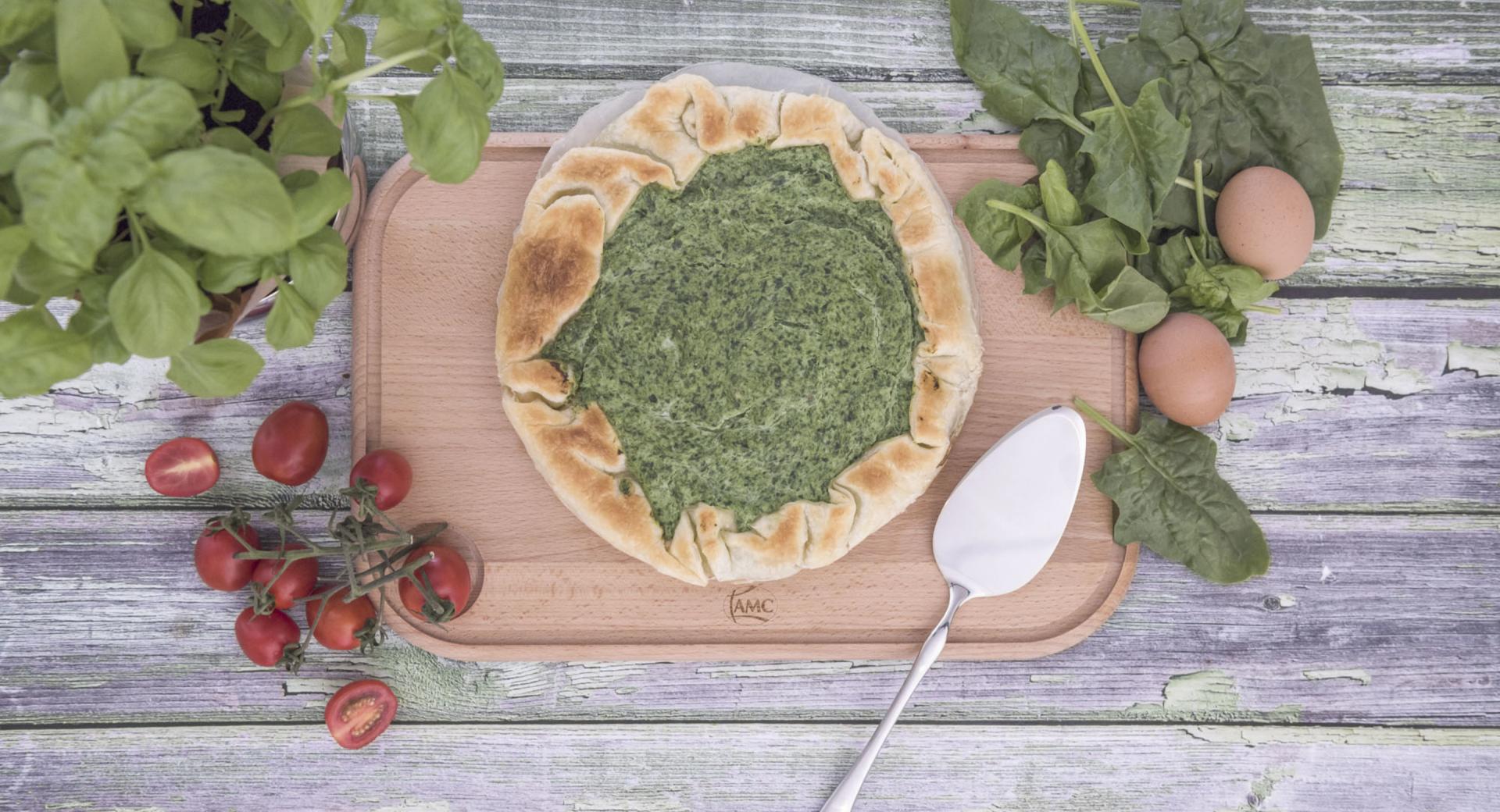 Ricotta and spinach savoury pie