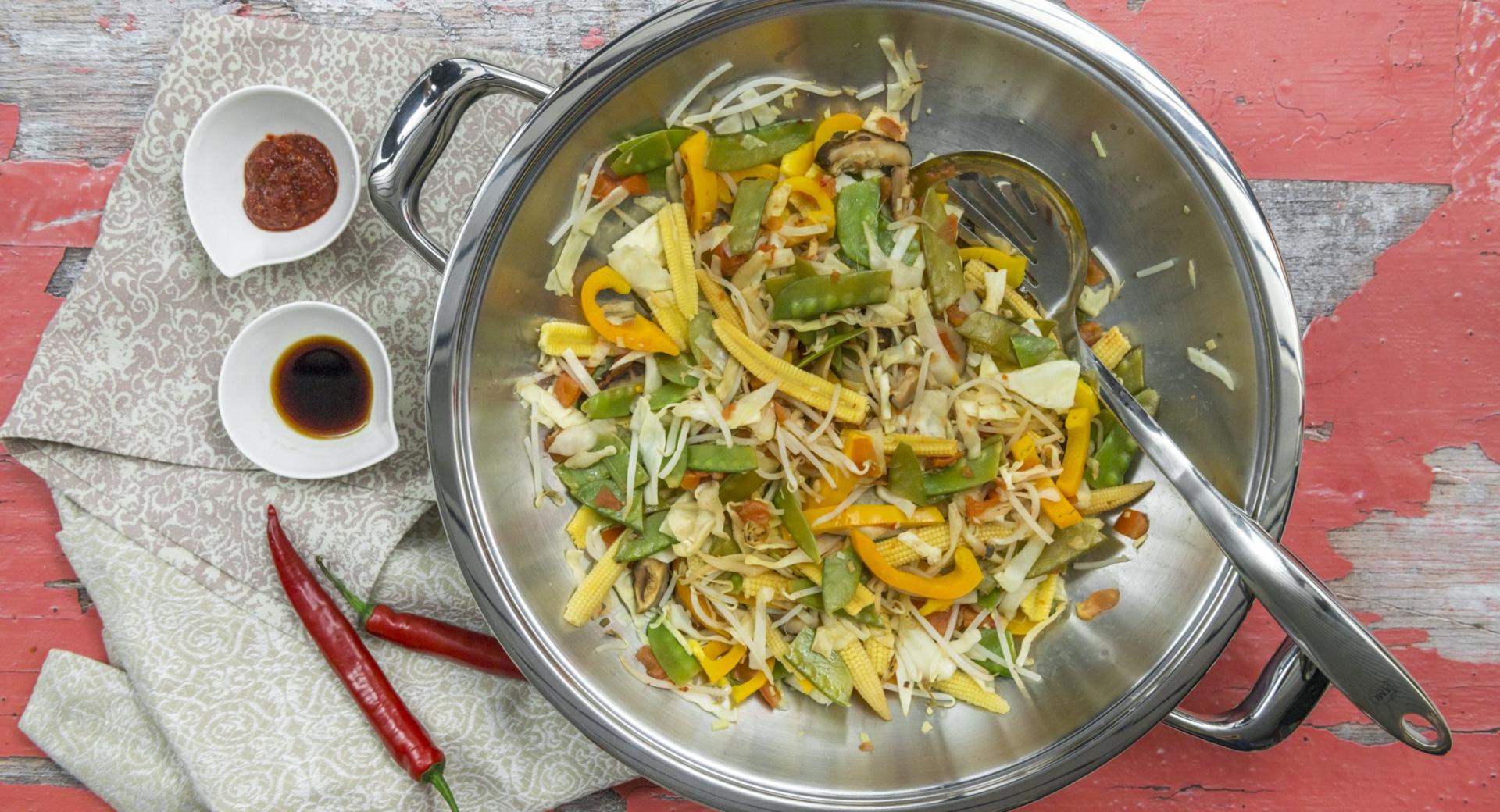 Wok vegetables