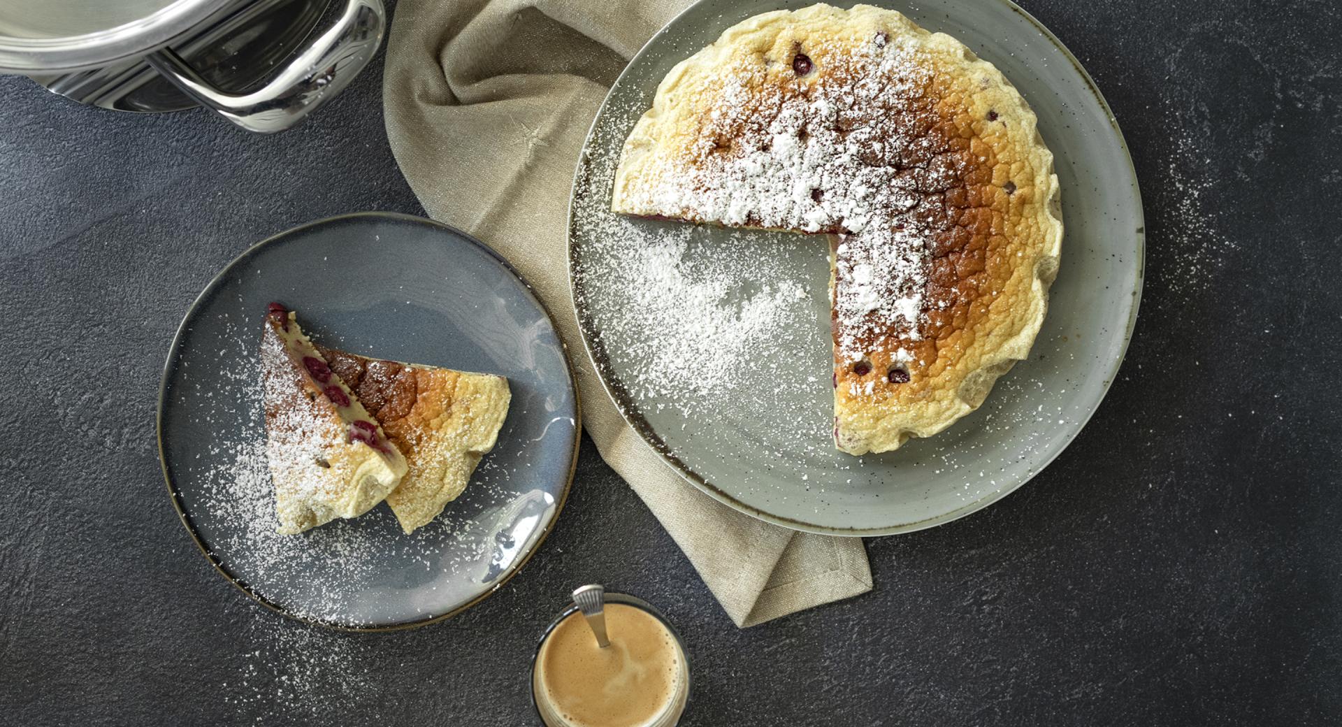 Clafoutis (baked dish with cherries)