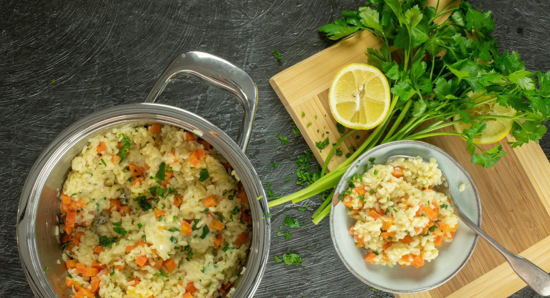 Carrot risotto