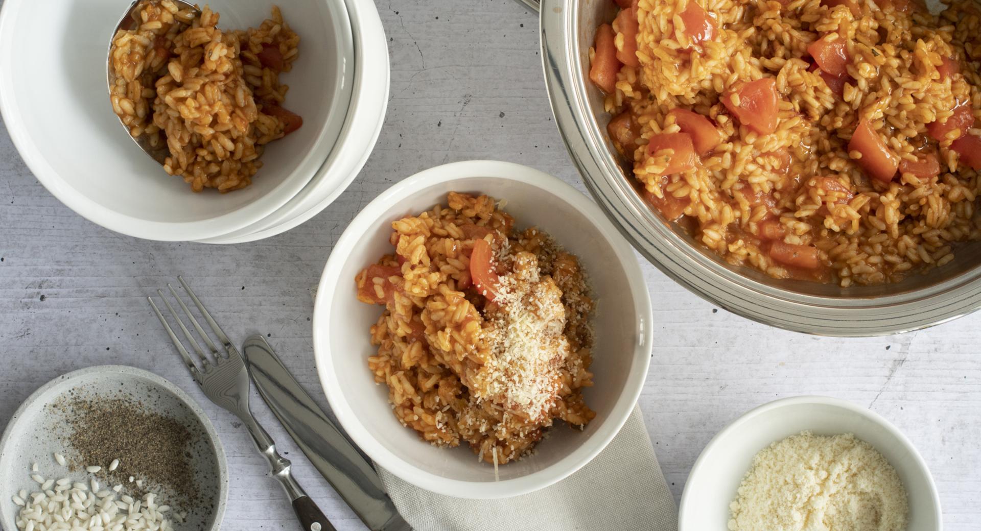 Ticino-style tomato risotto