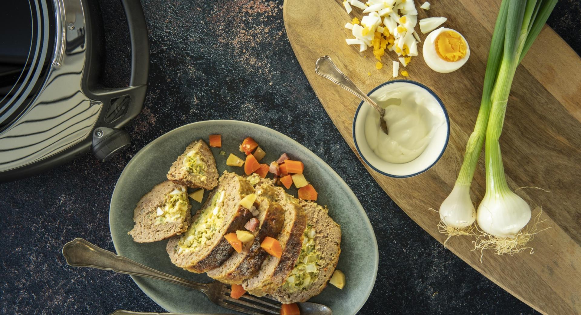 Stuffed meatloaf