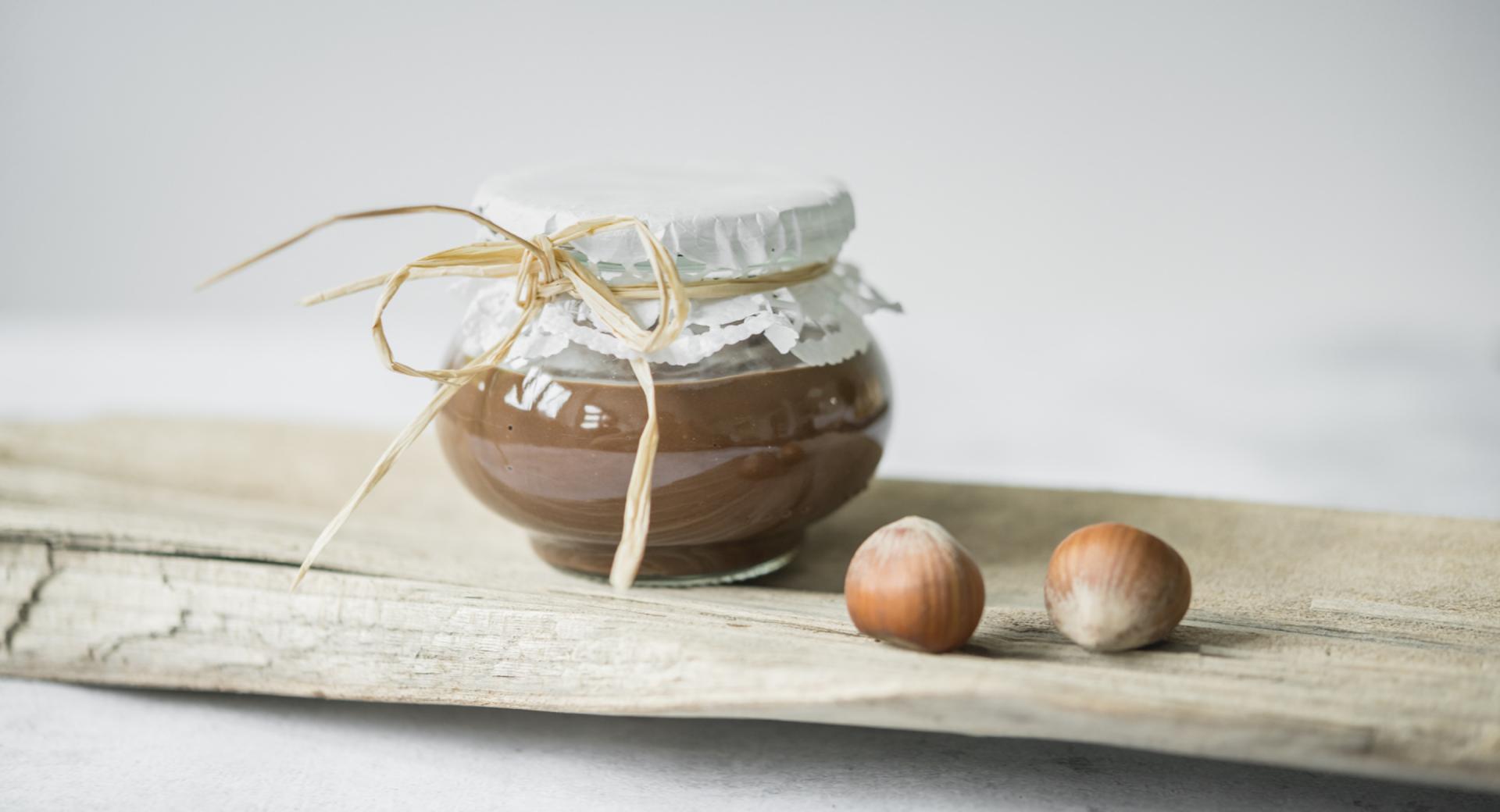 Homemade hazelnut chocolate cream