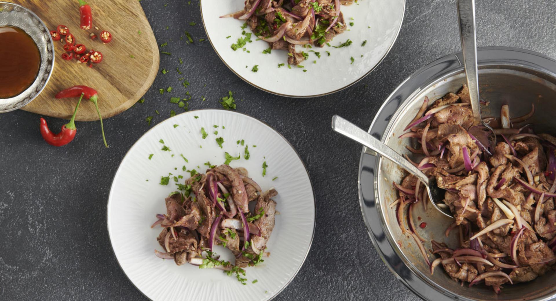 Thai beef steak salad