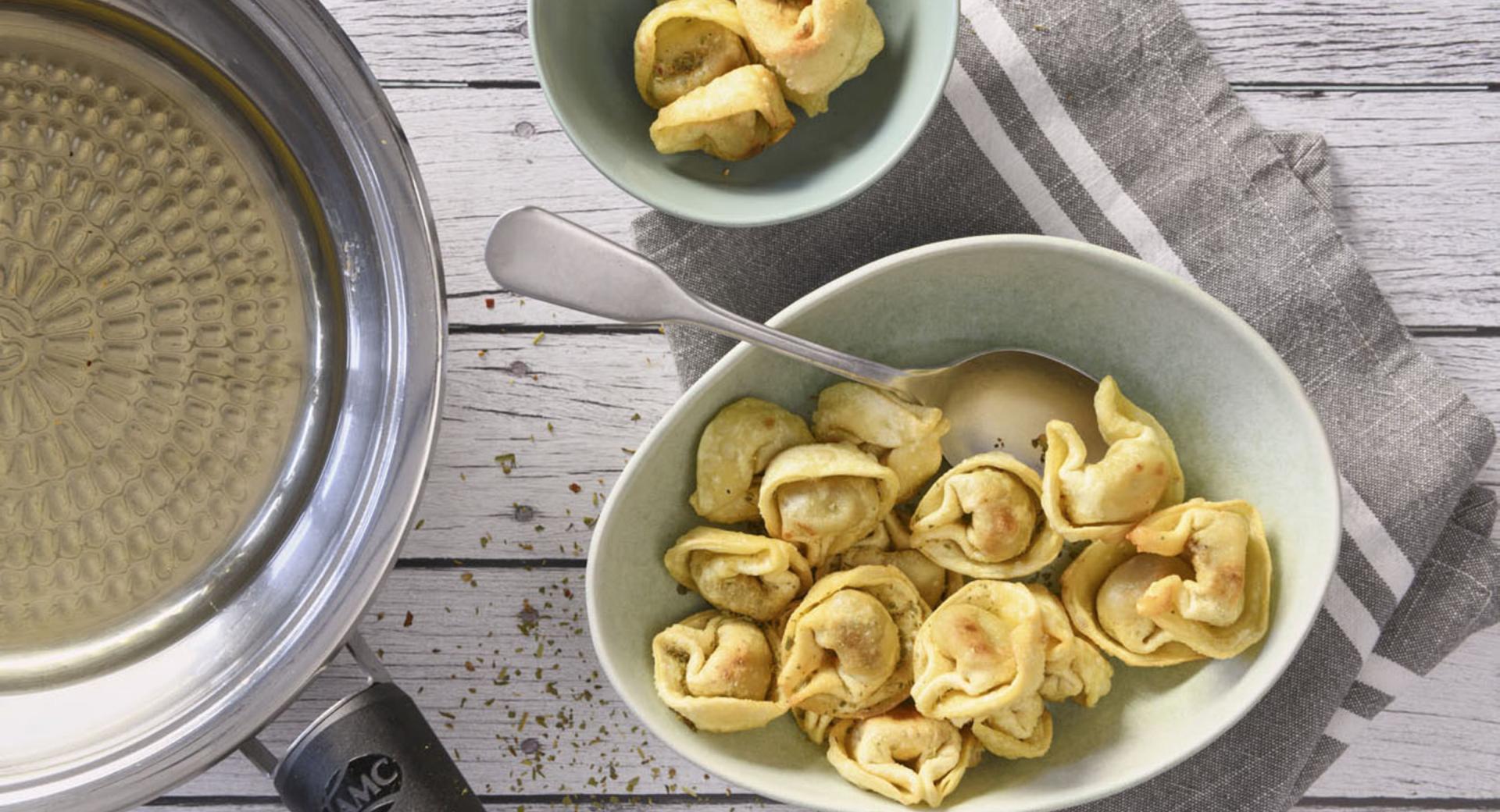 Deep-fried tortellini