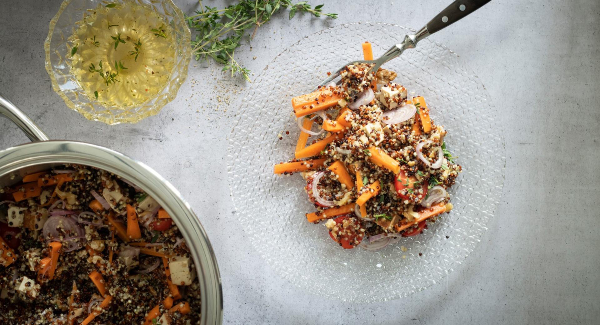 Vegan quinoa salad 