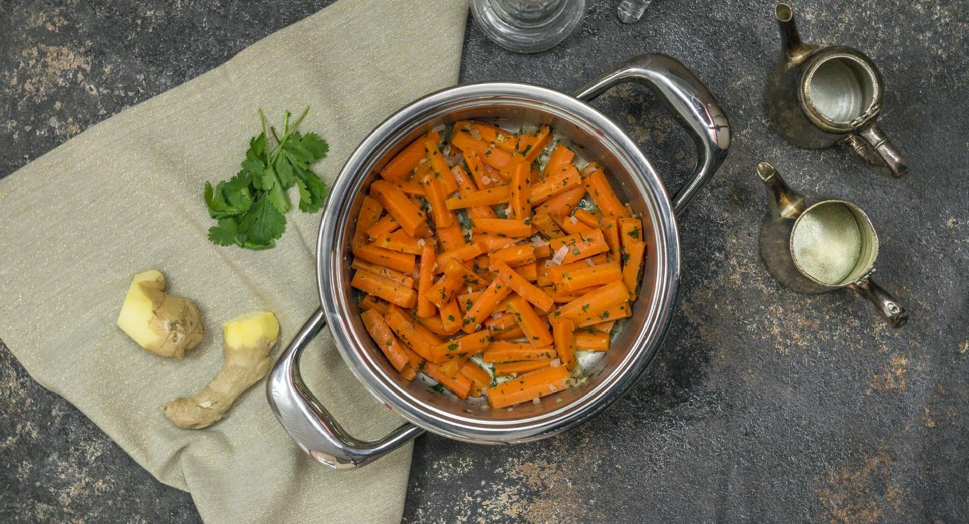 Carrots with ginger