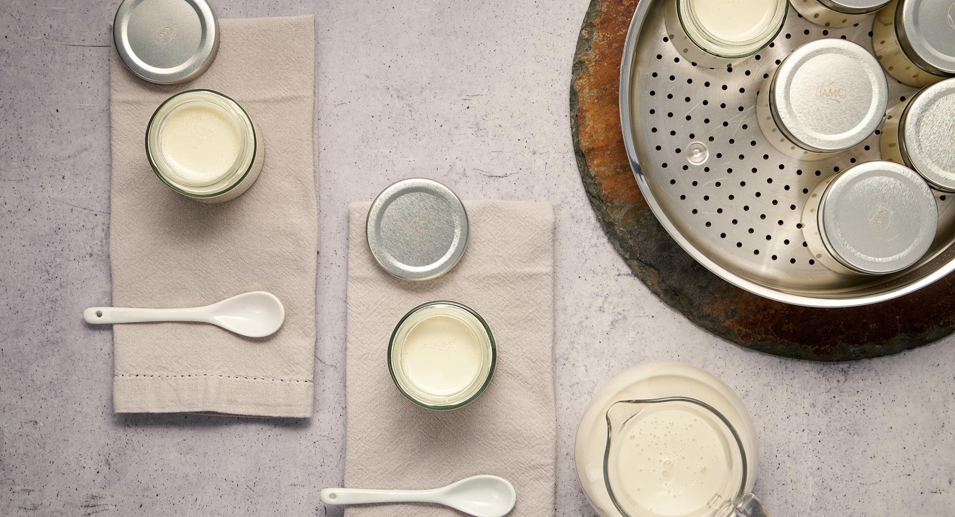 Vegan yogurt (recipe for jars)