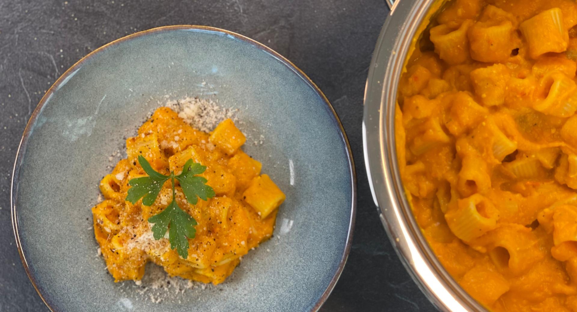 One-pot pumpkin pasta