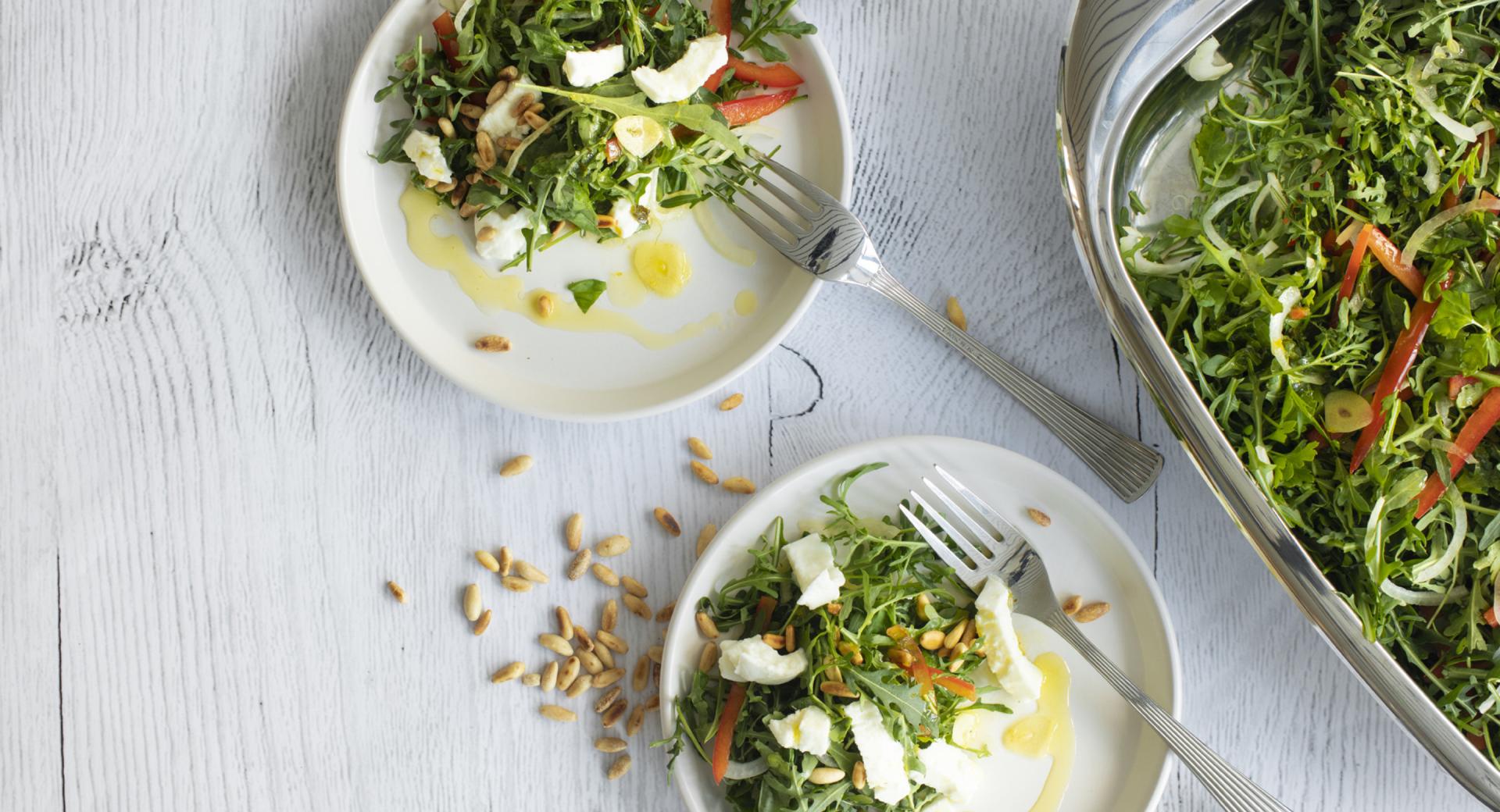 Rocket salad with buffalo mozzarella  Rocket salad with buffalo mozzarella
