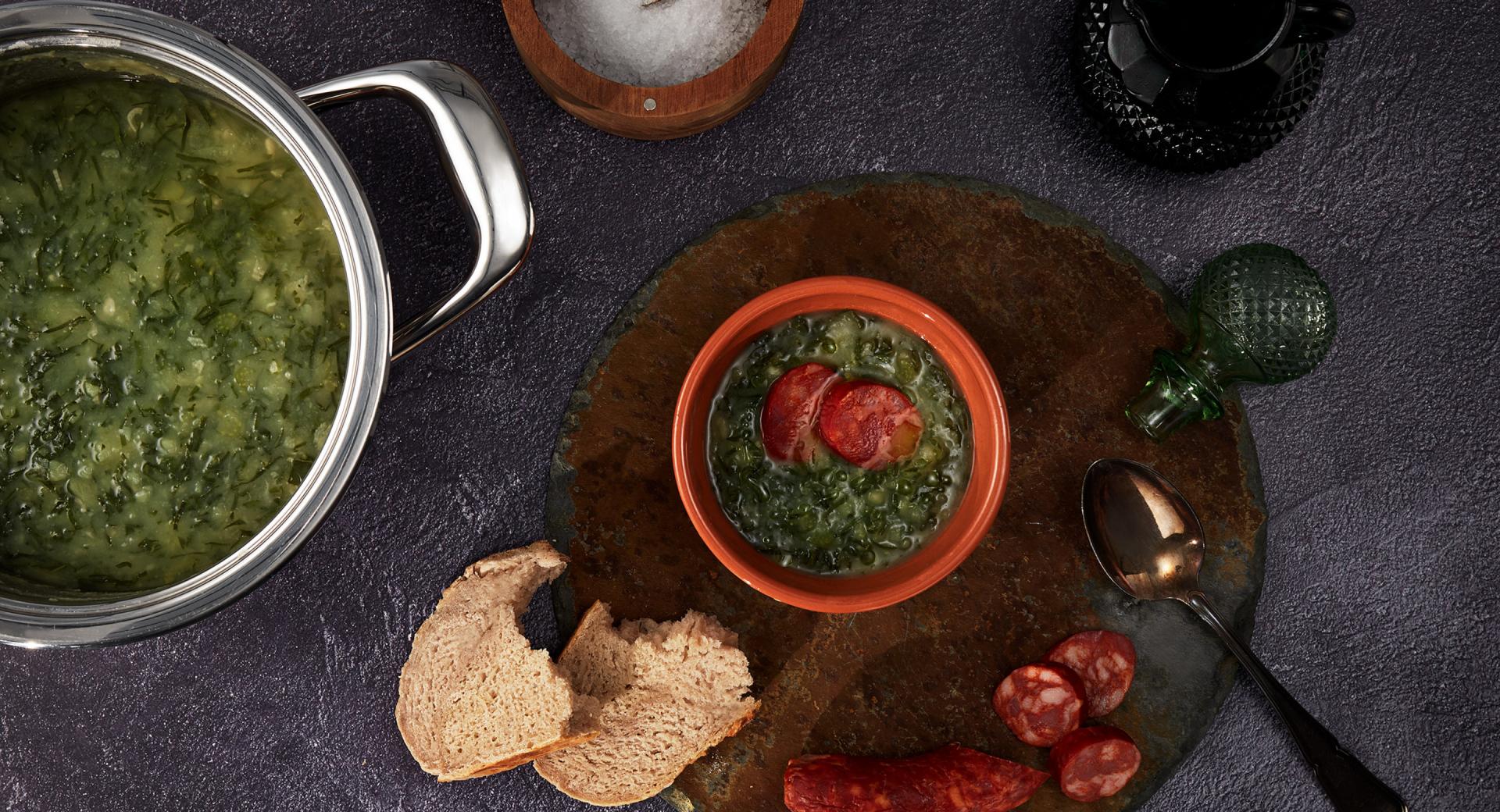 Portuguese green kale soup Portuguese green kale soup