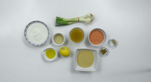 Overview of ingredients.