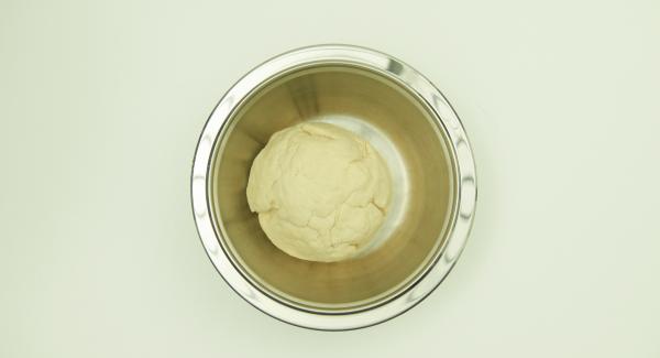 Mix all ingredients to a smooth dough and let it rest for one hour at room temperature.