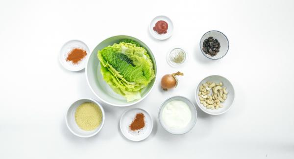 Overview of ingredients.