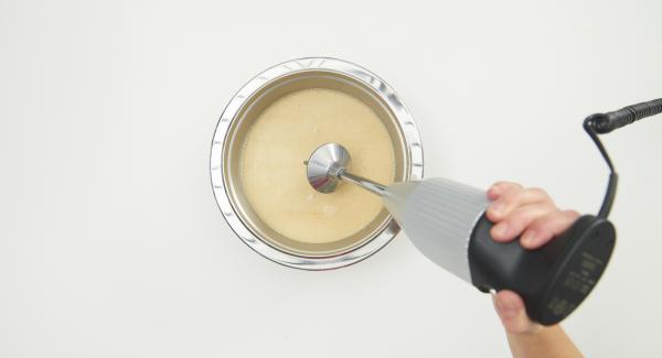 Pass the soup through a sieve at the end of the cooking time and froth up with a hand blender. Place fish rolls in soup plates and arrange with the foamed soup, garnish with cilantro sprigs.