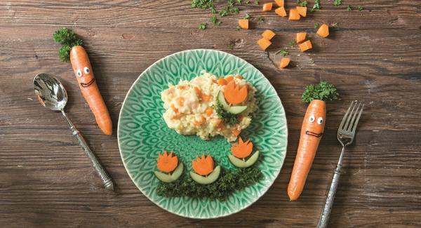 Risotto with carrots