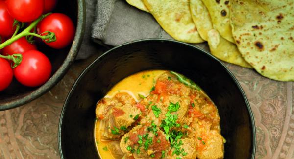 Lamb curry with chapati