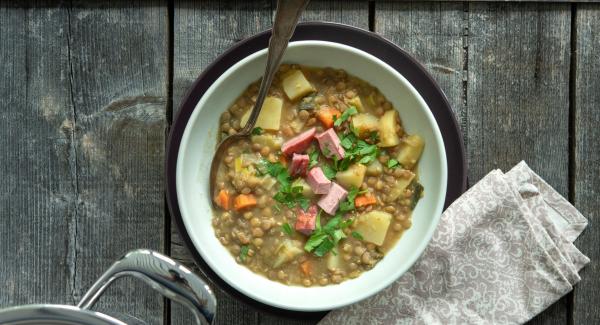 Hearty lentil stew