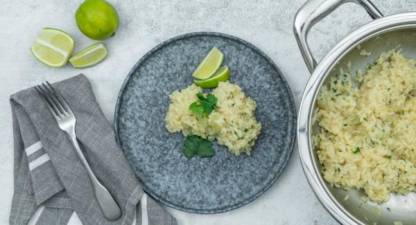 Lime risotto