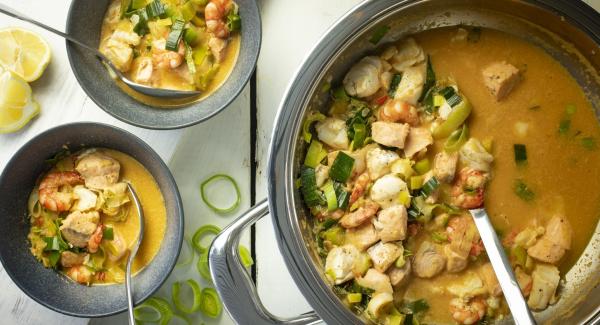 Fish coconut curry
