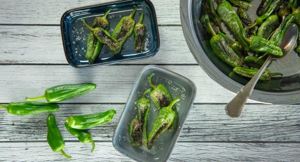 Pimientos del Padrón (Spanish-style blistered peppers)