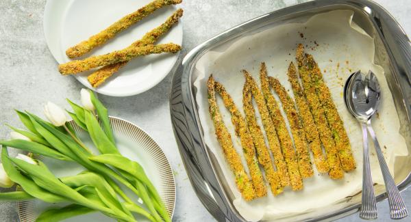 Crispy Parmesan asparagus