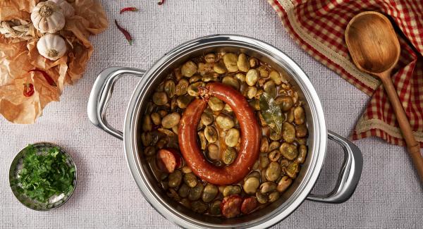 Portuguese broad bean stew (favas) 