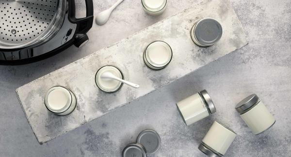 Natural yogurt (recipe for jars)
