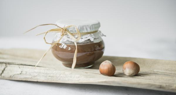 Homemade hazelnut and chocolate cream