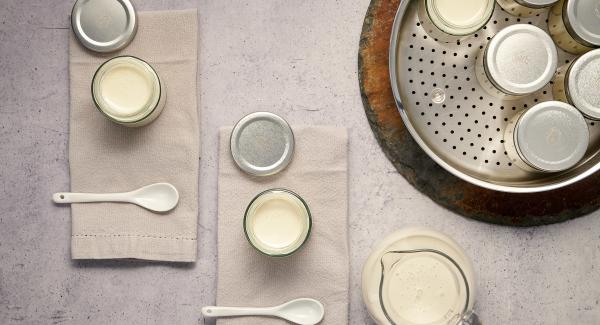 Vegan yogurt (recipe for jars)