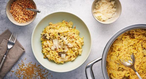 Pastasotto with savoy cabbage